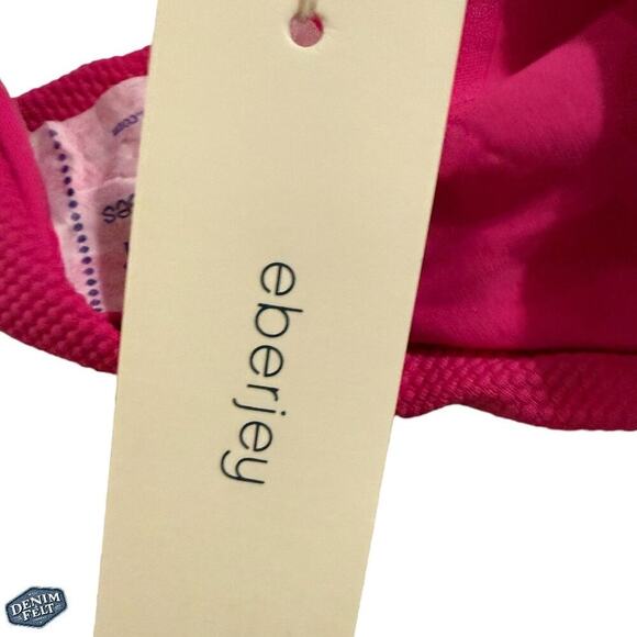 Eberjey Loreta One-Piece Textured Ruffled Swimsuit – Beetroot Pink ~ NEW/NWT!! - Picture 13 of 15